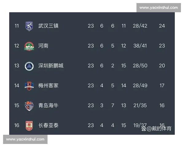 中超球队最新状态全面分析与排名走势预测